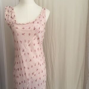 Silk Rose Floral Dress